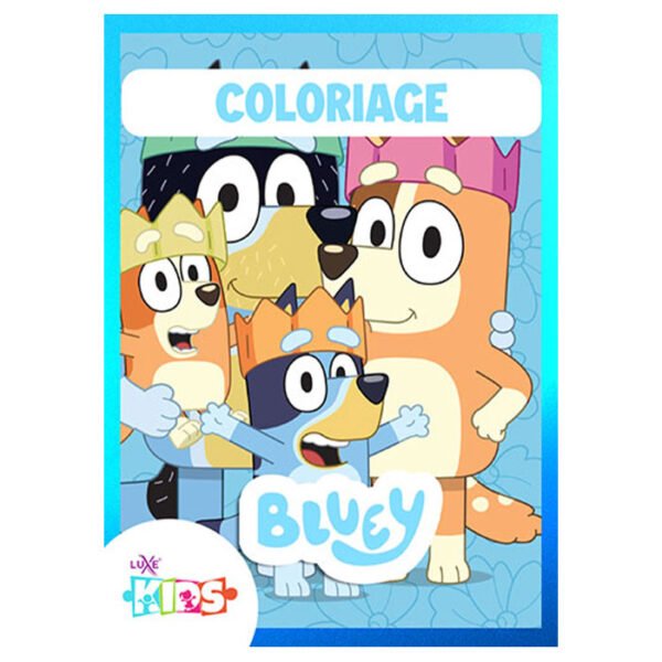 Livret de coloriage Bluey – Découvre le monde avec Bluey  et Bingo !