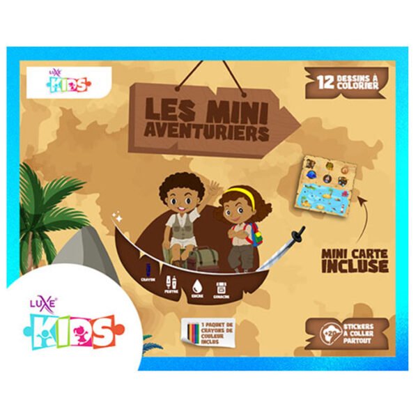 Pochette de coloriage – Les Mini Aventuriers : Explore le  monde en couleurs !