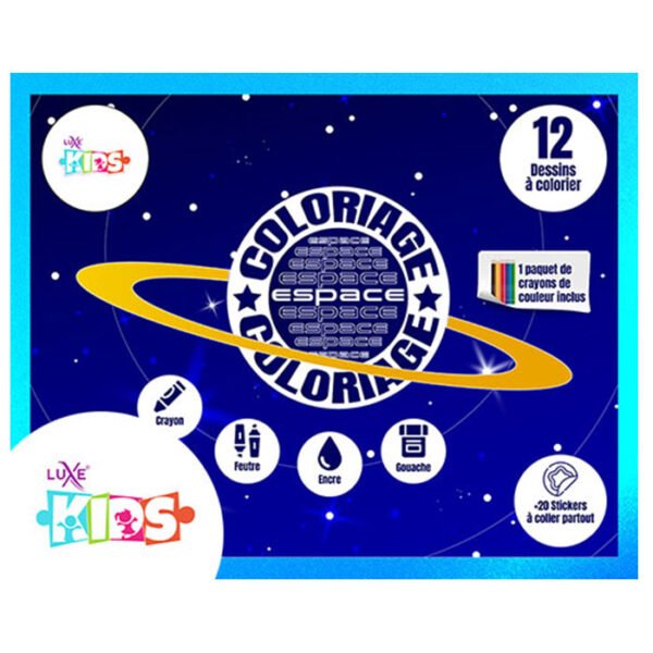 Pochette de coloriage – L’Espace : Voyage parmi les étoiles  !