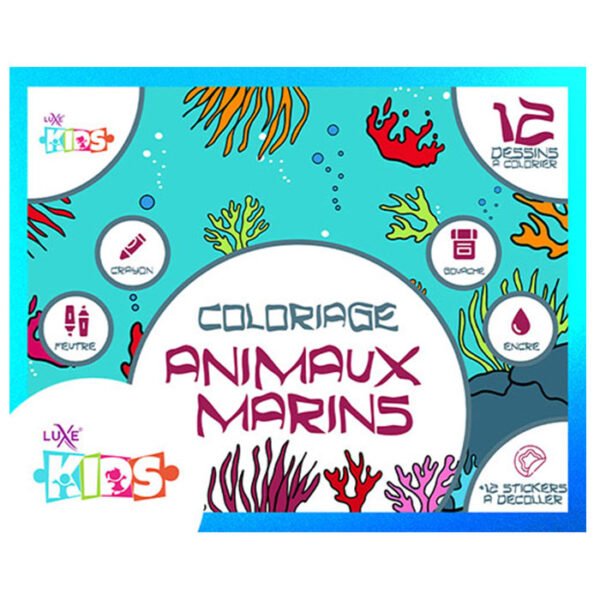 Pochette de coloriage – Animaux Marins : Plonge dans  l’océan des couleurs !